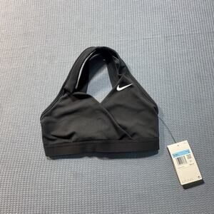 Nike Dri-FIT Medium-Support Padded Sports Bra Women's Sz‎ M Black Brand New